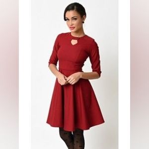 Diamond Keyhole Dress in Mauve